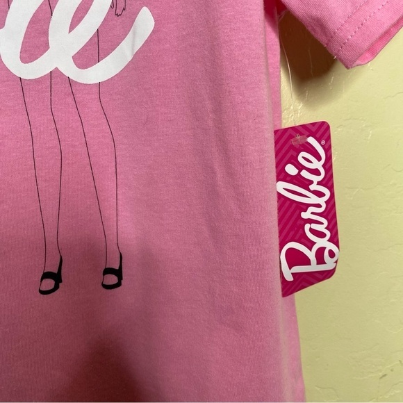 Barbie Doll Pink Graphic Striped Bathing Suit T-Shirt Tee Iconic Size Large L - Picture 8 of 9